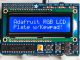 Raspberry PI kijelző RGB negatív 16x2 LCD + billentyűzet KIT i2c interfésszel