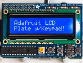   Raspberry PI kijelző kék/fehér 16x2 LCD + billentyűzet KIT i2c interfésszel