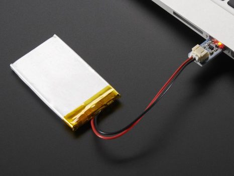 Adafruit Micro Lipo - USB LiIon/LiPoly akkumulátor töltő - v1