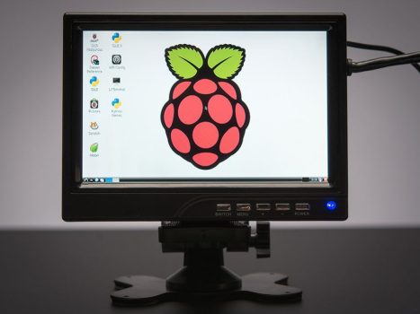 7" IPS monitor 1280x800 - HDMI/VGA/NTSC/PAL 3W Audio hangszórókkal