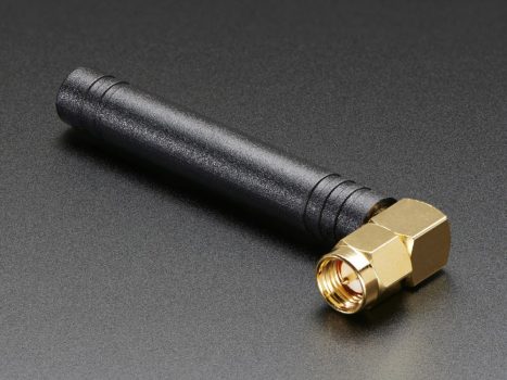 Mini GSM/Cellular Quad-Band Antenna - 2dBi derékszögű SMA csatlakozóval