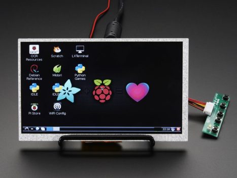 7" Display 800x480 - HDMI bemenet USB táp