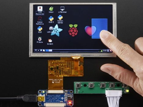 5" Display 800x480 Érintőpanellel - HDMI bemenet