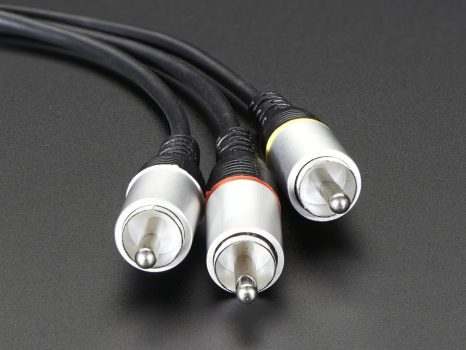 4 pólusú 3.5mm Jack - RCA Audio Video kábel Raspberry PI A+/B+/ PI2 / PI3 modellekhez