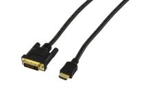 HDMI-DVI-D (18+1) V1.4 monitor kábel 1m