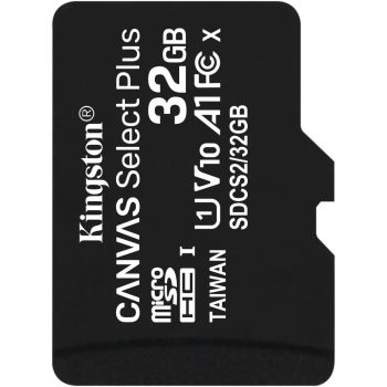 KINGSTON 32GB micSDHC Canvas Select Plus 100R A1 C10 - Telepített rendszerrel PI5-höz