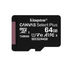   KINGSTON 64GB micSDHC Canvas Select Plus 100R A1 C10 - Telepített rendszerrel PI5-höz
