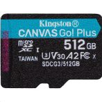   KINGSTON 512GB micSDHC Canvas Go! Plus 170R A2 C10 - Telepített rendszerrel PI5-höz