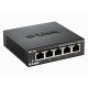 D-LINK SWITCH 5X1000MBPS FÉMHÁZAS DESKTOP - DGS-105/E