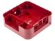 Quattro Case 120 x 120 x 55mm Piros Ház Raspberry Pi 2, Pi 3, Pi 3B+-hoz
