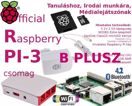 Raspberry PI 3 B PLUSZ- Hivatalos csomag 32GB NOOBS