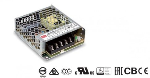 LRS-35-5 Beépíthető ipari kapcsolóüzemű tápegység - impulzusos; modul; 35W; 5VDC; 99x82x30mm; 4,5÷5,5VDC; 7A