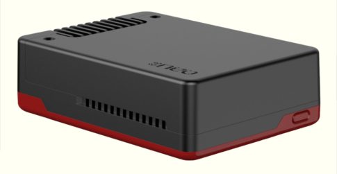 ARGON NEO 5 - BLACK/RED - alumínium ház Raspberry PI5 számítógéphez aktív hűtéssel