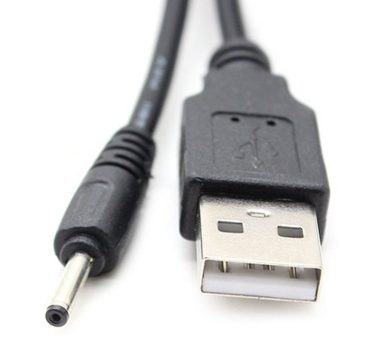 USB - 2.5*0.7mm DC tápkábel - 1m