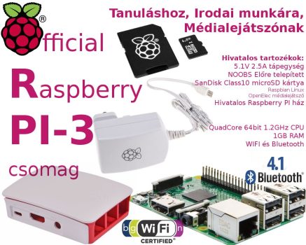 Raspberry PI 3 - Hivatalos csomag 16GB NOOBS