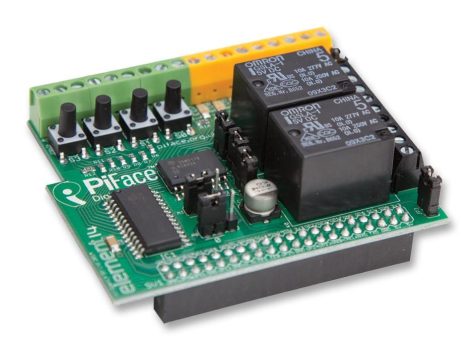 PiFace 2 digitális I/O bővítő és relé modul Raspberry PI-hez