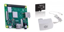   Raspberry PI3 A+ / 5.1V 2.A Hivatalos táp / 8GB Industrial SD