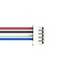 I2C kábel - 4 vezetékes 4 ill. 5 polusú 2mm anya csatlakozóval - IN830 és I2C modulokhoz 15 cm hosszú