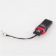 USB 2.0 MicroSD kártyaolvasó / író - fekete/piros