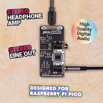 PICO Audio modul - Line-Out  és  fejhallgató erősítő kimenet - PCM5100A DAC 32-bit, 384KHz