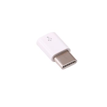 Micro USB B - USB-C Adapter Raspberry PI Model 4-hez Fehér