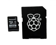   Hivatalos 64GB microSD (A1/C10/U3) memória kártya Raspberry PI4-hez Telepített NOOBS3.3.1 rendszerrel