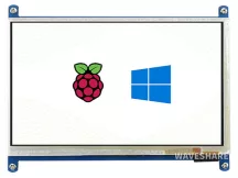   7 inch kapacitív érintőképernyős LCD (B), 800×480, HDMI, alacsony fogyasztású