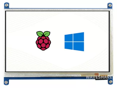 7 inch kapacitív érintőképernyős LCD (B), 800×480, HDMI, alacsony fogyasztású