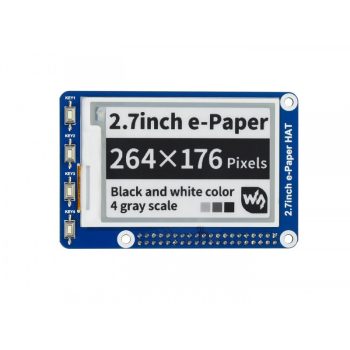 2.7inch E-Ink display HAT - 264x176 felbontású Raspberry Pi-hez