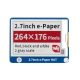 2,9inch E-Ink kijelző HAT Raspberry Pi-hez, 264×176, piros/fekete/fehér, SPI interfész