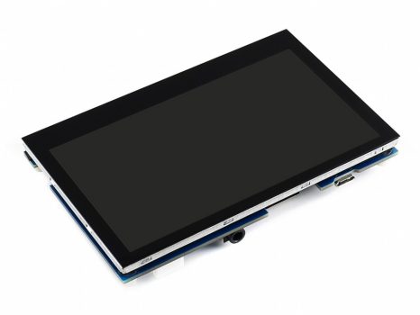 4.3 inch HDMI IPS LCD 800x480, Kapacitive érintőkijelző Raspberry PI-hez, audio kimenettel