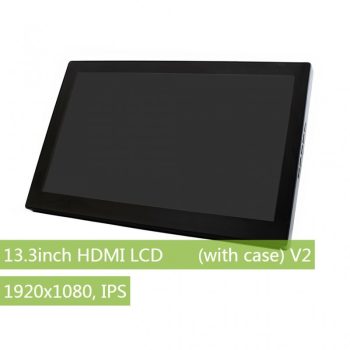 13.3inch HDMI LCD, 1920x1080, IPS , v2 Kapacitív érintőkijelző, Audio , edzett üveg előlappal