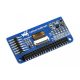 2.23 inch OLED display HAT Raspberry Pi-hez, 128×32 pixel, SPI/I2C interface