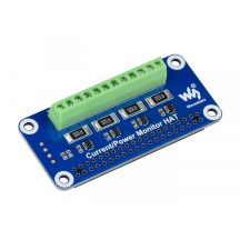   4 csatornás Áram/Feszültség/Teljesítmény monitorozó HAT modul Raspberry Pi-hez - I2C Interface DC 0-26V / 3.2A max