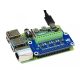 4 csatornás Áram/Feszültség/Teljesítmény monitorozó HAT modul Raspberry Pi-hez - I2C Interface DC 0-26V / 3.2A max