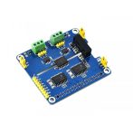   2 csatornás Izolált CAN Bus bővítő HAT Raspberry Pi-hez, MCP2515 + SN65HVD230 Dual Chip, alaplapi védelemmel