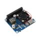 Power over Ethernet (PoE) HAT Raspberry Pi 3B+/4B-hez - 802.3af/at kompatibilis , extra alaplapi 5V USB-A és 12V kimenettel