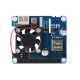 Power over Ethernet (PoE) HAT Raspberry Pi 3B+/4B-hez - 802.3af/at kompatibilis , extra alaplapi 5V USB-A és 12V kimenettel