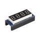 4 digites 8 szegmenses kijelző modul beépített DS3231 RTC-vel Raspberry Pi Pico számára, SPI-interfész