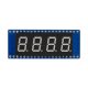 4 digites 8 szegmenses kijelző modul beépített DS3231 RTC-vel Raspberry Pi Pico számára, SPI-interfész