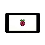   Raspberry Pi 7" Multitouch IPS Display - Capacitive / multit-point (5) / DSI port - 1024×600 , házzal