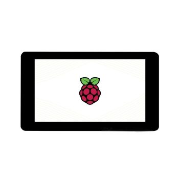 Raspberry Pi 7" Multitouch IPS Display - Capacitive / multit-point (5) / DSI port - 1024×600 , házzal