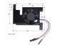 All-In-One alumínium ötvözetből készült hűtőventilátor Raspberry Pi 4B-hez, PWM sebességbeállítás, jobb hűtés ajándék GPIO adapter