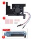 All-In-One alumínium ötvözetből készült hűtőventilátor Raspberry Pi 4B-hez, PWM sebességbeállítás, jobb hűtés ajándék GPIO adapter