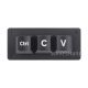 Ctrl C/V gyorsbillentyű-billentyűzet programozóknak, 3 gombos, RP2040 chip, akril ház, gumitalp a stabilitásért, konfigurálható RGB LEDek