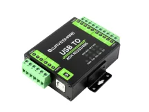   Ipari, izolált USB - RS232/485 átalakító, eredeti FT4232HL chip, támogatja az USB - 2 csatornás RS232 + 2 csatornás RS232/485 konvertert