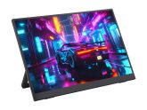   Luckfox 14 inch hordozható monitor állvánnyal, IPS képernyő, Mini HDMI interfész, 1920 × 1200 Full HD, 178°-os betekintési szög, ABS tok, HDR támogatás, érintésmentes