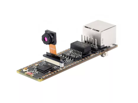 ESP32-S3 ETH fejlesztőkártya, 10/100Mbps RJ45 Ethernet port, Wi-Fi és Bluetooth támogatás, 240MHz kétmagos processzor, OV5640 camera modullal