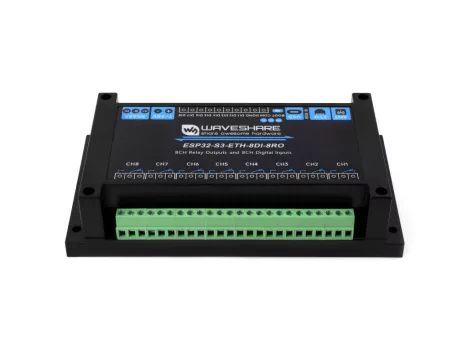 Ipari 8 csatornás ESP32-S3 WiFi relé modul, beépített, leválasztott RS485 interfész, beépített Xtensa 32 bites LX7 kétmagos processzor, többszörös leválasztó védelmi áramkörökkel, 8 digitális bemenettel Ipari 8 csatornás ESP32-S3 WiFi relé modul, beépített, leválasztott RS485 interfész, beépített Xtensa 32 bites LX7 kétmagos processzor, többszörös leválasztó védelmi áramkörökkel, 8 digitális bemenettel