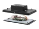 Ház a Hivatalos Raspberry Pi 7 inch érintőképernyő 2 és Raspberry Pi 5 számára, több 7 inches képernyővel kompatibilis, támogatja a Raspberry Pi HAT-ek telepítését